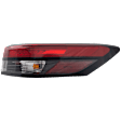 Passenger Side, Outer Tail Light, with Bulb, LED, Mounts On Body