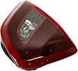 Passenger Side, Inner Tail Light, with Bulb, Halogen, Clear Red Lens, Black Interior, SR Model