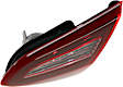Passenger Side, Inner Tail Light, with Bulb, Halogen, Clear Red Lens, Black Interior, SR Model
