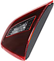 Passenger Side, Inner Tail Light, With bulb(s), Halogen, Clear Red Lens, Black Interior, CAPA CERTIFIED