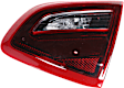 Passenger Side, Inner Tail Light, With bulb(s), Halogen, Clear Red Lens, Black Interior, CAPA CERTIFIED