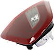 Driver Side, Inner Tail Light, with Bulb, Halogen, Clear Red Lens, Black Interior, SR Model