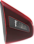 Driver Side, Inner Tail Light, With bulb(s), Halogen, Clear Red Lens, Black Interior, CAPA CERTIFIED
