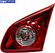 Passenger Side, Inner Tail Light, with Bulb, Halogen, Clear and Red Lens, CAPA CERTIFIED