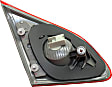 Passenger Side, Inner Tail Light, with Bulb, Halogen, Clear and Red Lens, CAPA CERTIFIED