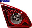 Driver Side, Inner Tail Light, with Bulb, Halogen, Clear and Red Lens, CAPA CERTIFIED