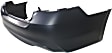 Rear Primed Bumper Cover, Without Parking Aid Sensor Holes