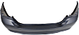Rear Primed Bumper Cover, Without Parking Aid Sensor Holes