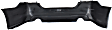 Rear Primed Bumper Cover, Without Parking Aid Sensor Holes