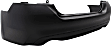 Rear Primed Bumper Cover, Without Parking Aid Sensor Holes, CAPA CERTIFIED