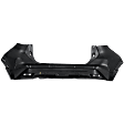 Rear Primed Bumper Cover, For Models with Parking Aid Sensor Hole