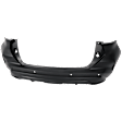 Rear Primed Bumper Cover, For Models with Parking Aid Sensor Hole, CAPA CERTIFIED