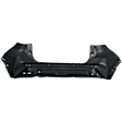Rear Primed Bumper Cover, For Models with Parking Aid Sensor Hole, CAPA CERTIFIED
