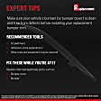 Rear Bumper Trim, Dark Gray Bumper Grille Finisher