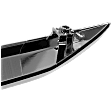 Rear, Driver or Passenger Side Bumper Trim, Chrome