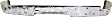 Step Bumper, Chrome Face Bar Only; With pad provision Without mounting bracket(s)