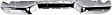 Step Bumper, Chrome Face Bar Only; With pad provision Without mounting bracket(s)