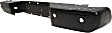 Step Bumper, Powdercoated Black Face Bar Only; With pad provision Without mounting bracket(s)