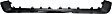 Rear Primed Bumper Cover, Without Parking Aid Sensor Holes
