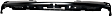 Step Bumper, Powdercoated Black Face Bar Only; With pad provision Without mounting bracket(s)