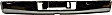 Step Bumper, Chrome Face Bar Only; With pad provision Without mounting bracket(s)