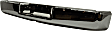 Step Bumper, Chrome Face Bar Only; With pad provision Without mounting bracket(s)