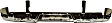 Step Bumper, Chrome Face Bar Only; With pad provision Without mounting bracket(s)