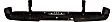 Step Bumper, Powdercoated Black Face Bar Only; With pad provision Without mounting bracket(s)