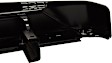 Step Bumper, Powdercoated Black Face Bar Only; With pad provision Without mounting bracket(s)
