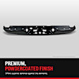 Step Bumper, Powdercoated Black Face Bar Only; With pad provision Without mounting bracket(s)