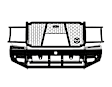 FBD195BLRC Grille Guard, Powdercoated Black Steel