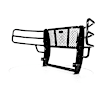 GGC08HBL1 Grille Guard, Powdercoated Black Steel