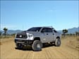 2021 Toyota Tundra - Front Bumper, Retains Factory Fog Lights Parking Sensors; w/o Grille Guard; w/Camera Cutout, Powdercoated Black