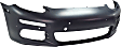 2014 Porsche Panamera Base - Front Primed Bumper Cover, For Models Without Side Object Sensor Holes
