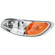Driver Side Headlight, with Bulb, LED, Chrome, with LED Daytime Running Light