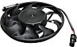 OE Replacement Radiator Fan Driver or Passenger Side, Single fan