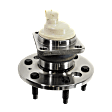 Rear, Driver or Passenger Side Wheel Hub, With Bearing, With Sensor, 5 x 4.53 in. Bolt Pattern