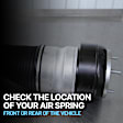 Rear, Driver Side Air Spring, Sold Individually