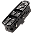 Front, Driver Side Window Switch, Black