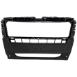 Front, Center Textured Black Bumper Cover