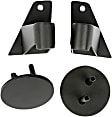 11025.07 Mirror Relocation Bracket - Powdercoated Textured Black, Steel, Direct Fit