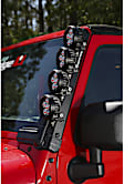 2013 Jeep Wrangler - Light Bar Mounting Bracket, Black, Aluminum