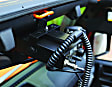 11503.95 2 Way Radio Mount - Black Powdercoated, Steel, Direct Fit