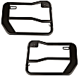 11509.13 Rock Door - Powdercoated Black, Steel, Direct Fit, Set of 2