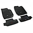 12987.03 Front and Rear All Terrain Series Molded Floor Liner, Black Made of Thermoplastic