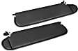13313.09 Sun Visor, Agate, Vinyl, Direct Fit, Set of 2