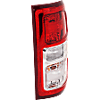 Passenger Side Tail Light, with Bulb, Halogen, Clear and Red Lens, Chrome Interior