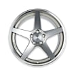 TTR29-886145-B Universal, Aluminum Silver Wheel 18 in. X 8 in. 5 x 4.75 Bolt Pattern