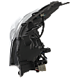 Passenger Side Headlight, with Bulb, Halogen, Clear Lens, CAPA Certified