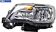 Driver Side Headlight, with Bulb, Halogen, Clear Lens, CAPA Certified